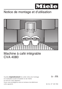 Mode d’emploi Miele CVA 4080 EDST Cafetière