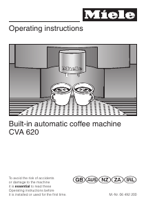 Handleiding Miele CVA 620-2 Koffiezetapparaat