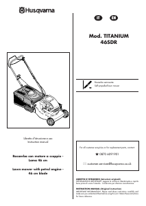 Bruksanvisning Husqvarna Titanium 46SDR Gräsklippare