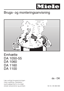 Brugsanvisning Miele DA 1160 Emhætte