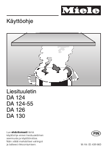 Käyttöohje Miele DA 124 Liesituuletin