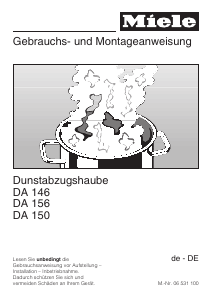 Bedienungsanleitung Miele DA 150 Dunstabzugshaube
