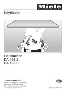Käyttöohje Miele DA 196-2 Liesituuletin