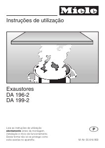 Manual Miele DA 199-2 Exaustor