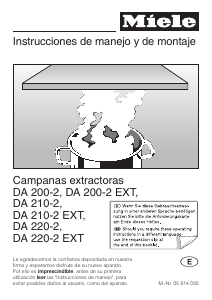 Manual de uso Miele DA 200-2 Campana extractora
