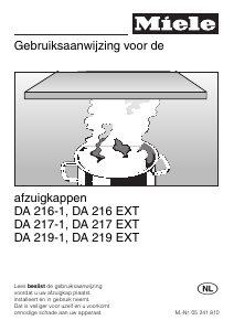 Handleiding Miele DA 206-1 Afzuigkap