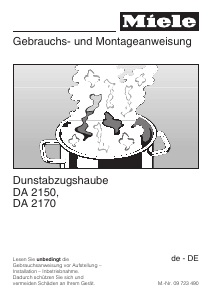 Bedienungsanleitung Miele DA 2150 Dunstabzugshaube