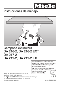 Manual de uso Miele DA 219-2 Campana extractora