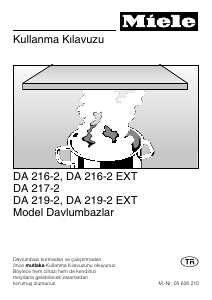 Kullanım kılavuzu Miele DA 219-2 Davlumbaz