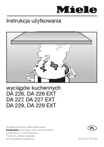 Instrukcja Miele DA 226 Okap kuchenny