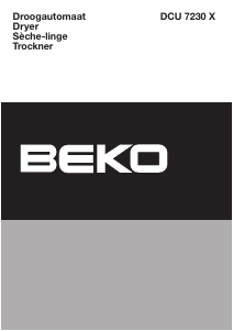 Handleiding BEKO DCU 7230 X Wasdroger