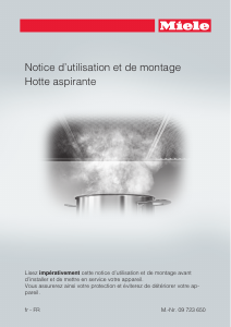 Mode d’emploi Miele DA 2270 Hotte aspirante