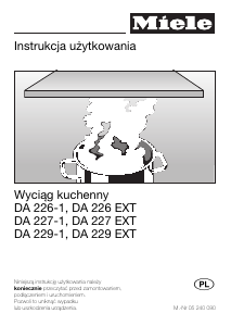 Instrukcja Miele DA 229-1 Okap kuchenny