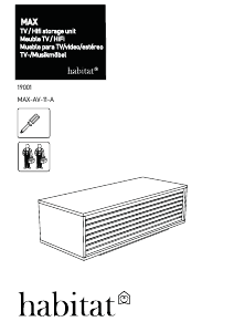 Manuál Habitat Max Televizní stolek