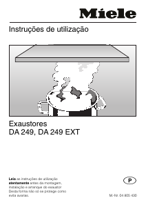 Manual Miele DA 249 Exaustor