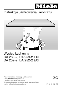 Instrukcja Miele DA 259-2 Okap kuchenny