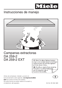 Manual de uso Miele DA 259-2 Campana extractora