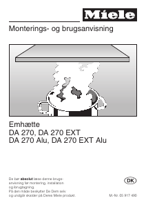 Brugsanvisning Miele DA 270 EXT Emhætte