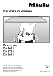 Manual Miele DA 272 i Exaustor