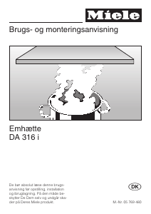 Brugsanvisning Miele DA 316 i Emhætte