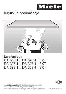 Käyttöohje Miele DA 326-1 i Liesituuletin
