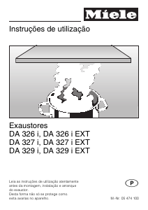 Manual Miele DA 327 i Exaustor