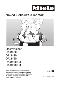 Manuál Miele DA 3460 Odsavač par