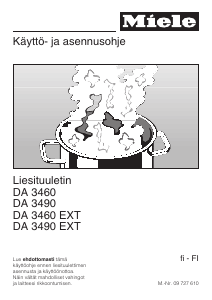 Käyttöohje Miele DA 3460 Liesituuletin