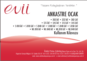 Kullanım kılavuzu Evii WL 818 IAT Ocak