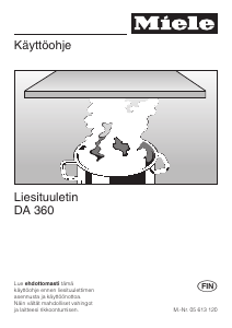 Käyttöohje Miele DA 360 Liesituuletin