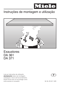 Manual Miele DA 371 Exaustor