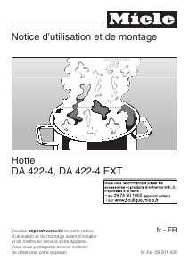 Mode d’emploi Miele DA 422 Hotte aspirante