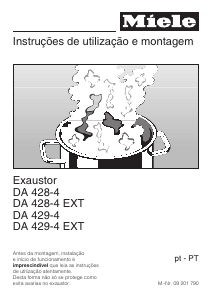 Manual Miele DA 429 Exaustor