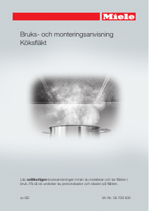 Bruksanvisning Miele DA 429-6 Puristic Plus Köksfläkt