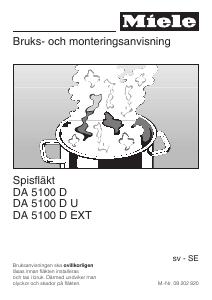 Bruksanvisning Miele DA 5100 D Köksfläkt