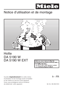 Mode d’emploi Miele DA 5190 W Hotte aspirante