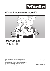 Manuál Miele DA 5330 D Odsavač par