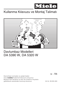 Kullanım kılavuzu Miele DA 5390 W Davlumbaz