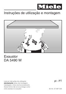 Manual Miele DA 5490 W Exaustor