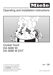 Manual Miele DA 5690 W Cooker Hood