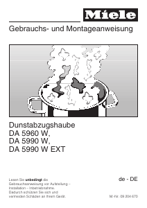 Bedienungsanleitung Miele DA 5960 W Dunstabzugshaube