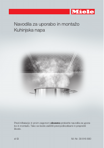 Priročnik Miele DA 5966 W Kuhinjska napa