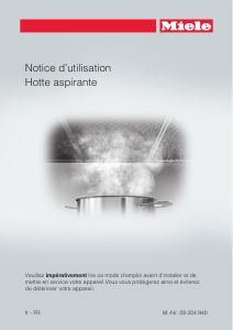 Mode d’emploi Miele DA 6000 W Hotte aspirante