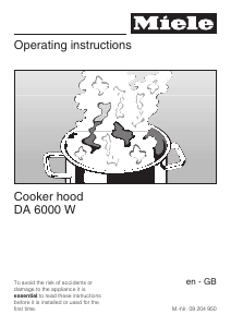 Manual Miele DA 6000 W Cooker Hood