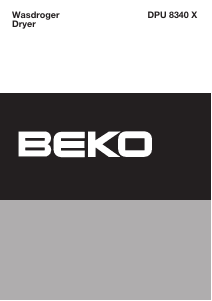 Handleiding BEKO DPU 8340 X Wasdroger