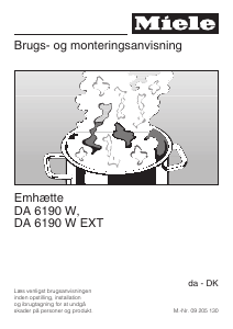 Brugsanvisning Miele DA 6190 W Emhætte
