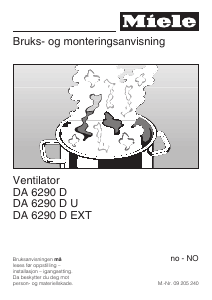 Bruksanvisning Miele DA 6290 D Kjøkkenvifte