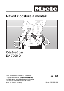 Manuál Miele DA 7000 D Odsavač par