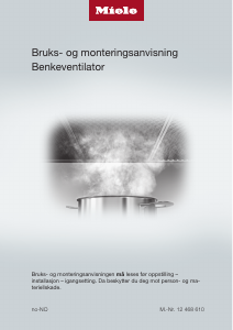 Bruksanvisning Miele DAD 4941 Black Levantar Kjøkkenvifte