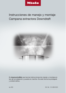 Manual de uso Miele DAD 4941 Black Levantar Campana extractora